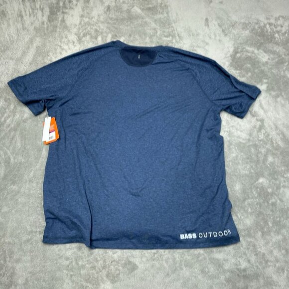 Bass Outdoor Blue Moisture-Wicking Dry Flex Shield T-Shirt XXL NWT 6301 - Picture 2 of 9